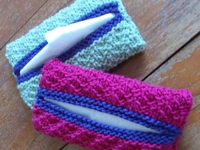 StitchGeek Knitted Pocket Tissue Pouch